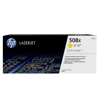 HP 508X High Yield Yellow Original LaserJet Toner Cartridge (CF362X)