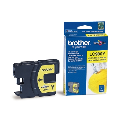 Brother LC-980Y Ink Cartridge for DCP-145/165/195/375, MFC-250/290 series