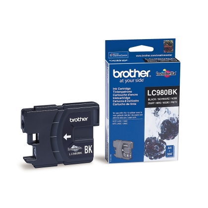 Brother LC-980BK Ink Cartridge for DCP-145/165/195/375, MFC-250/290 series
