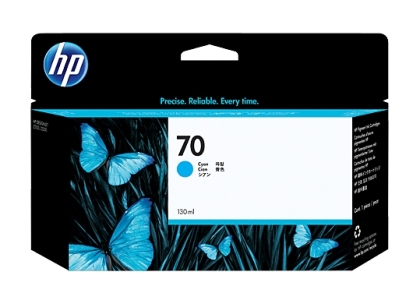 HP 70 130-ml Cyan Ink Cartridge