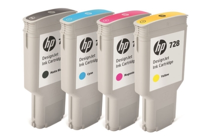 HP728 300-ml Cyan InkCart