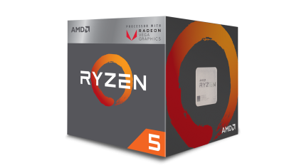 Процесор AMD Ryzen 5 2400G с RX Vega Graphics, сокет AM4