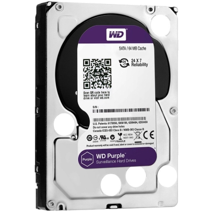 HDD AV WD Purple (3.5'', 8TB, 128MB, 5400 RPM, SATA 6 Gb/s)