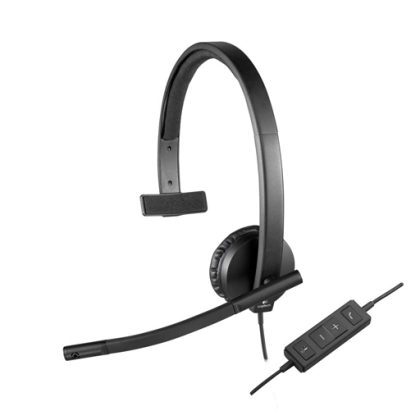 Слушалки Logitech H570e черни с микрофон