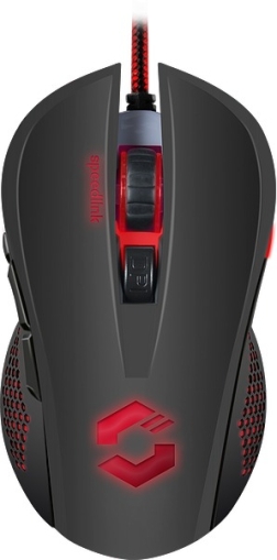 Speedlink TORN Gaming Mouse,5-button plus 2 special buttons for right and left handers, dpi switch and rapid-fire button,4 dpi levels: 1200 (default)/1600/2400/3200 dpi, Cable: 1.4m,black-black