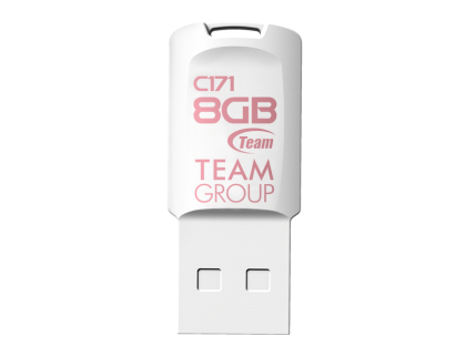 Флаш памет Team Group C171, 8GB, USB 2.0, Бял