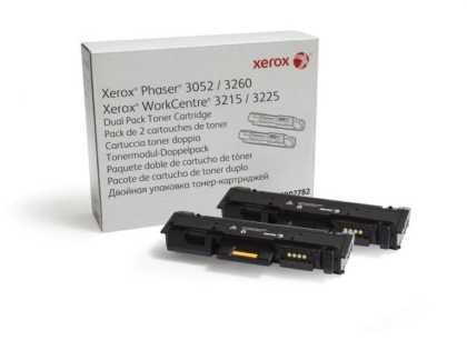 Xerox Phaser 3052, 3260/ WorkCentre 3215, 3225 Dual Pack Toner Cartridge