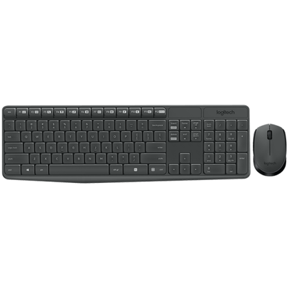 Безжичен комплект клавиатура и мишка Logitech MK235 с кирилизация