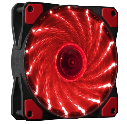 Вентилатор Makki 120mm RED LED, MAKKI-FAN120-15RD