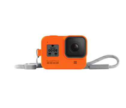 GoPro силиконово калъфче Sleeve + Lanyard (HERO8 Black) Hyper Orange