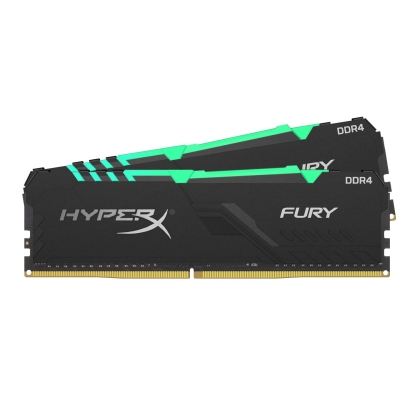 RAM памет Kingston 64GB(4x16GB) 3600MHz HyperX Fury  RGB - HX436C17FB3AK4/64