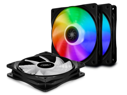 Комплект вентилатори DeepCool 3-in-1 3x120mm CF120 RGB с контролер