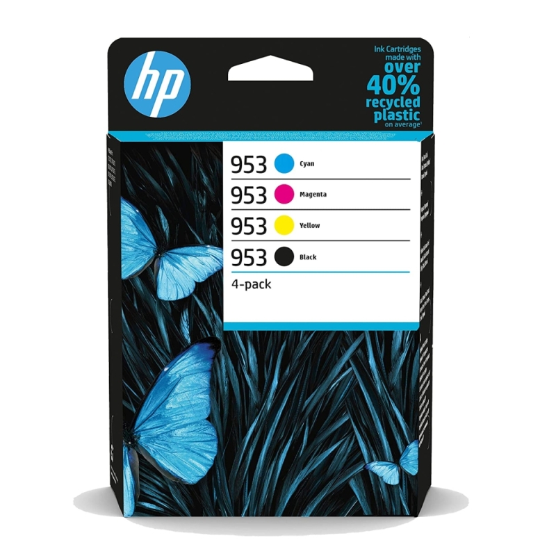 HP 953XL High Yield C/M/Y/K Original Ink Cartridge, 4-pack