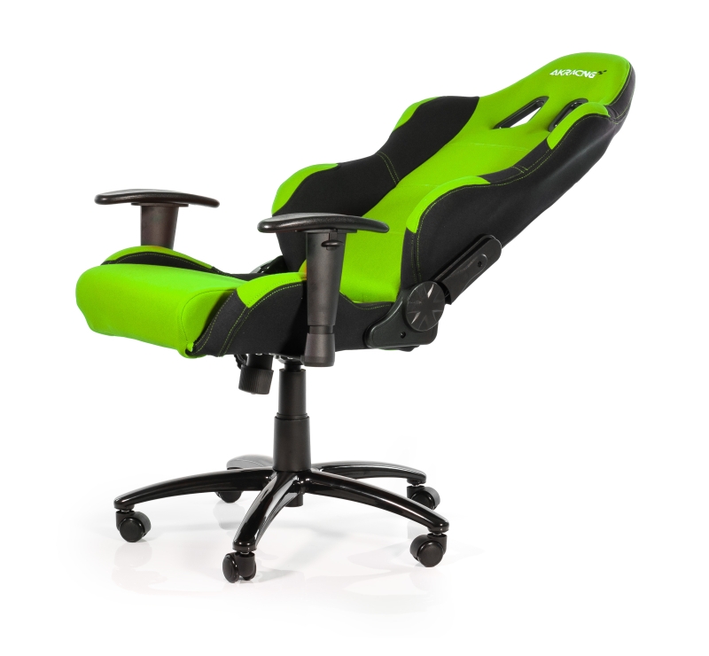 Геймърски стол AKRACING PRIME Gaming Chair зелен с черни ...