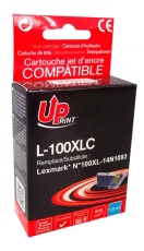Мастилница UPRINT 14N1093, LEXMARK 100XL/Lex S305/S405/S505/S605/Pro705/Pro805, Cyan