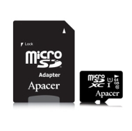 Карта памет Apacer 64GB Micro-Secure Digital XC UHS-I Class 10 (1 adapter) - AP64GMCSX10U1-R
