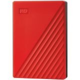 Външен хард диск WD My Passport 4TB, USB 3.2, червен - WDBPKJ0040BRD-WESN