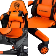 Геймърски стол Roxpower GAMING T-ROX GC75, оранжев