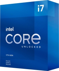 Процесор Intel Rocket Lake Core i7-11700KF, 8 Cores, 3.60Ghz (Up to 5.00Ghz), 16MB, 125W, LGA1200, BOX - BX8070811700KF