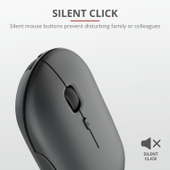 Безжична мишка Trust Puck, презареждаща се, Bluetooth, черен - 24059