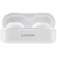 Bluetooth слушалки Canyon TWS-1  с микрофон, бял - CNE-CBTHS1W