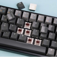 Геймърскa механична клавиатура Keychron K6 Hot-Swappable Aluminum 65% Gateron Blue Switch RGB LED - K6-W2