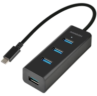 Хъб Axagon HUE-S2C 4x USB3.0 Charging Hub, MicroUSB Charging Connector, Type-C