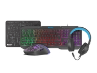 Геймърска комплект Fury Gaming Combo Set 4in1 Thunderstreak 3.0, US Layout - NFU-1674