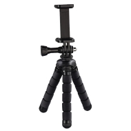 Мини статив HAMA Flex, за смартфони, 14 см, черен - HAMA-04609