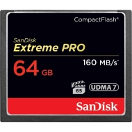 Карта памет SANDISK 64GB Extreme PRO, CompactFlash, VPG 65, 160 Mb/s - SDCFXPS-064G-X46