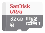 Карта памет SANDISK 32GB Ultra microSDHC UHS-I, Class 10, 80Mb/s, Адаптер - SDSQUNR3AN-032GR