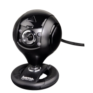 Уеб камера с микрофон HAMA Spy Protect, HD, черен - HAMA-53950