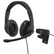 Комплект за стрийминг Hama 139999, камера C-400 FullHD и слушалки HS-USB300, USB - HAMA-139999