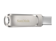 Флаш памет SanDisk 128GB Ultra Dual Drive Luxe, USB 3.1 Gen 1, USB-C, сребрист - SDDDC4-128G-G46