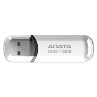 Флаш памет Adata 32GB C906 USB, бял - AC906-32G-RWH