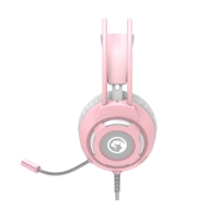 Геймърски слушалки Marvo HG8936 50mm, USB, розов - MARVO-HG8936