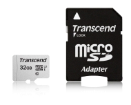 SD карта Transcend 32GB microSD UHS-I U1 с адаптер - TS32GUSD300S-A