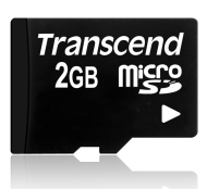SD карта Transcend 2GB microSD (No box & adapter) - TS2GUSDC