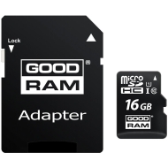 SD карта GOODRAM 16GB MICRO CARD class 10 UHS I + adapter - M1AA-0160R12