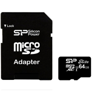 SD карта Silicon Power 64GB microSDXC UHS-ISDR 50 mode, retail - SP064GBSTXBU1V10SP