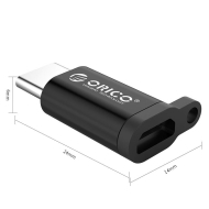 Преходник Orico OTG, USB Micro B to Type-C - CBT-MT01-SV