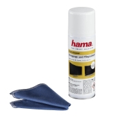 Почистващ спрей HAMA 95884, 200 ml, 20x20 cm микрофибърна кърпа - HAMA-95884