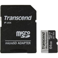 SD карта Transcend 64GB microSD with adapter UHS-I U3 A2 Ultra Performance - TS64GUSD340S