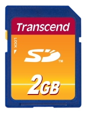 SD карта Transcend 2GB Secure Digital - TS2GSDC