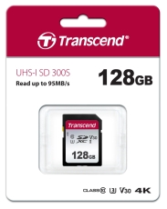 SD карта Transcend 128GB SD Card UHS-I U1 - TS128GSDC300S