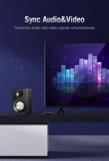Кабел Vention HDMI v2.0 M / M 4K/60Hz Gold - 0.75M Black - AACBE