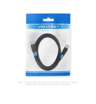 Кабел Vention HDMI v2.0 M / M 4K/60Hz Gold - 0.75M Black - AACBE