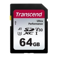 SD карта Transcend 64GB SD Card UHS-I U3 A1 Ultra Performance - TS64GSDC340S