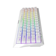 Механична геймърска клавиатура Marvo 61 keys TKL, White - KG962WH - BLUE switches