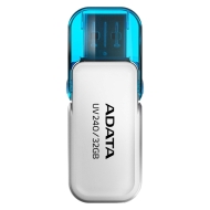 Флаш памет Adata 32GB UV240 USB 2.0-Flash Drive White - AUV240-32G-RWH